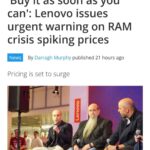 Геймерам приготовиться — Lenovo советует не тянуть с апгрейдом