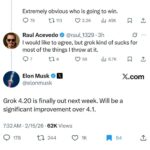 Маск обещает революцию на следующей неделе и это Grok 4.20